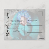 Moderne foto Geboorte Aankondiging & Dank u Briefkaart (Achterkant)