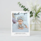Moderne foto Geboorte Aankondiging & Dank u Briefkaart (Staand voorkant)