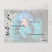 Moderne foto Geboorte Aankondiging & Dank u Briefkaart (Achterkant)