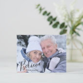 Moderne foto Geloof Kerstmis Feestdagenkaart (Staand voorkant)