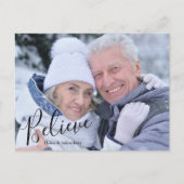 Moderne foto Geloof Kerstmis Feestdagenkaart (Voorkant)