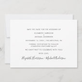 Moderne foto, gelukkig altijd na save the date (Achterkant)