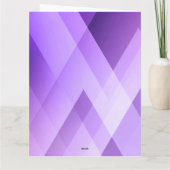 Moderne foto Geometrische Paarse Jubilea Kaart (Achterkant)