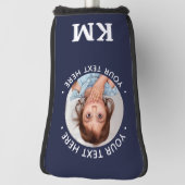Moderne foto Gepersonaliseerd Golfer Sportief Mono Golfheadcover (Draai 90)