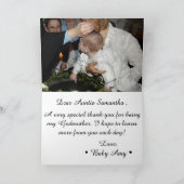 Moderne foto Godmother dank je kaart (Binnen)