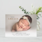 Moderne foto Golden Brown Typografie Eenvoudige ge Aankondiging (Staand voorkant)