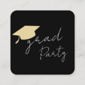 Moderne foto grad feest informatiekaartje (Voorkant)