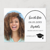 Moderne foto Graduation Party Save the Date Flyer (Voorkant)