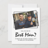 Moderne Foto Grappig Wil Je Mijn Getuige Zijn? (Voorkant)