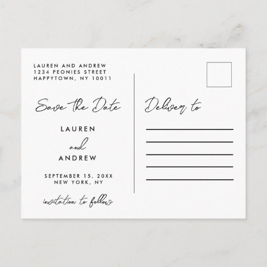 Moderne foto grappige Kinderen redden de datum van Aankondigingskaart (Achterkant)