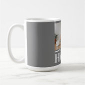 Moderne foto grijs Het is goed om thuiscitaat te z Koffiemok (Links)