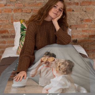 Moderne foto grijs Het is goed om thuiscitaat te z Sherpa Deken