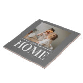 Moderne foto grijs Het is goed om thuiscitaat te z Tegeltje (Zijkant)