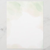 Moderne foto groen eucalyptus elegant rustiek flyer (Achterkant)