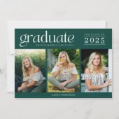 Moderne foto Groen High School Afstuderen (Voorkant)