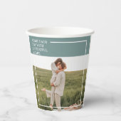 Moderne foto Groene familie — liefdevol cadeau Papieren Bekers (Voorkant)