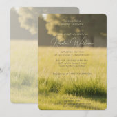 Moderne foto Groene weide vrijgezellenfeest Kaart (Voorkant / Achterkant)