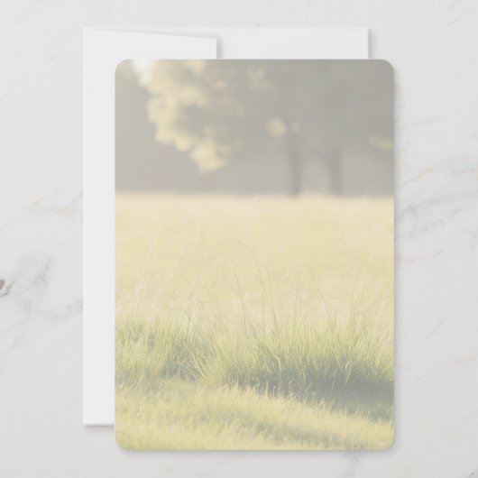 Moderne foto Groene weide vrijgezellenfeest Kaart (Achterkant)