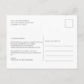 Moderne foto-handgeschreven bruiloft Dank je Briefkaart (Achterkant)