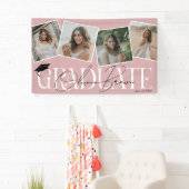 Moderne Foto & Handtekening Graduation Party Spandoek (Insitu)