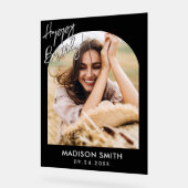 Moderne foto Happy Birthday Acryl Bord (Hoek)