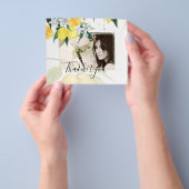 Moderne foto Hartelijk dank voor het Kaart Lemons- (Hand)