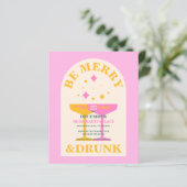 Moderne, foto, heldere en grappige kerstuitnodigin (Staand voorkant)