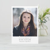 Moderne foto herdenkingsdag van het leven programmakaart (Staand voorkant)