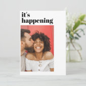 Moderne foto Het gebeurt op een oude negatieve rui Save The Date (Staand voorkant)