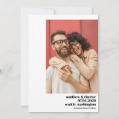 Moderne foto Het gebeurt op een oude negatieve rui Save The Date (Achterkant)