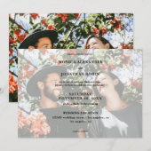 Moderne foto-huwelijk - Landschap Kaart (Voorkant / Achterkant)