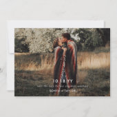 Moderne foto-huwelijk template Save the Date-postk Save The Date (Voorkant)