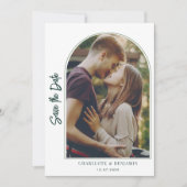 Moderne foto-huwelijksaankondiging 'Save the Date' Save The Date (Voorkant)