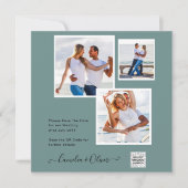 Moderne FOTO Huwelijksuitnodiging QR CODE Rsvp Gro (Voorkant)