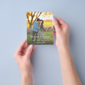 Moderne foto-huwelijksuitnodiging script typografi flyer (Hand)