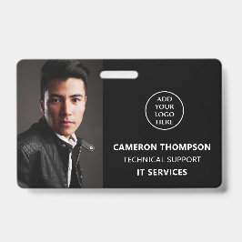 Moderne foto-ID Personeel Naam Taak Titel Bedrijfs Badge