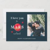 Moderne foto Ik hou van je Fijne Valentijnsdag Feestdagenkaart (Voorkant)