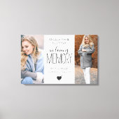 Moderne foto in liefdevol geheugen canvas afdruk (Voorkant)