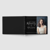 Moderne foto in liefdevolle herinnering aan begraf gastenboek (Volledig)