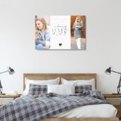 Moderne foto in liefdevolle herinnering eerbetoon canvas afdruk (Insitu (Slaapkamer))
