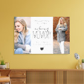 Moderne foto in liefdevolle herinnering eerbetoon canvas afdruk (Insitu (Woonkamer))