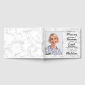 Moderne foto in liefhebbende sympathie begrafenis gastenboek (Volledig)