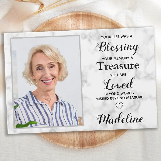 Moderne foto in liefhebbende sympathie begrafenis gastenboek