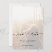 Moderne foto-inkeping opslaan Datum Aankondiging (Achterkant)