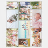 Moderne foto-inklage-masonry-stijl grijs fleece deken (Voorkant)