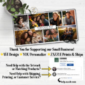 Moderne foto-inklage op maat bureaumat