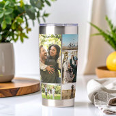 Moderne foto-inklage op maat geïsoleerde drinkbeker