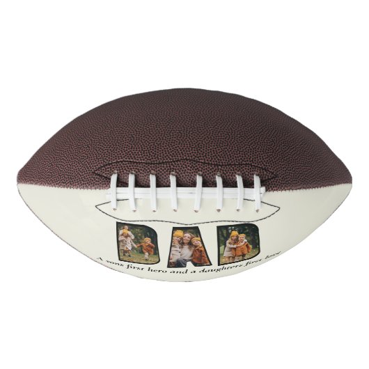 Moderne foto-inklage van papa american football (Voorkant)