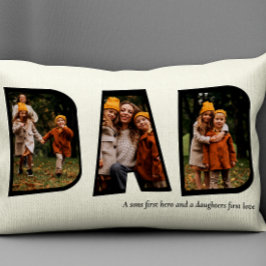 Moderne foto-inklage van papa kussen