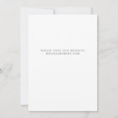 Moderne foto-inkuiling unieke bruiloft bespaart da save the date (Achterkant)